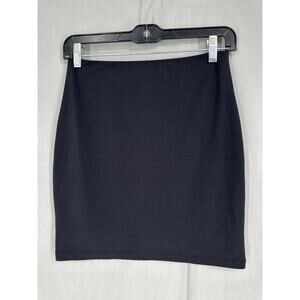 Leith Skirt Womens Small Black Mini Stretch Double Layer Classic Capsule